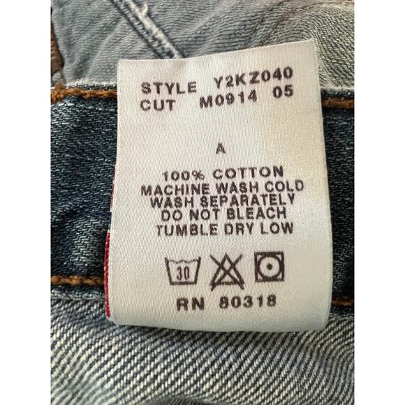 Lucky Brand Dungarees Santa Fe Jeans Men’s 32 Blue USA Made Straight Leg - Picture 10 of 10